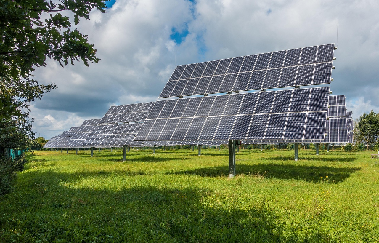 Ground-mounted solar array